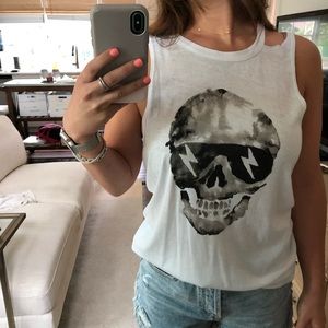 CHASER | Skull sunglasses tank